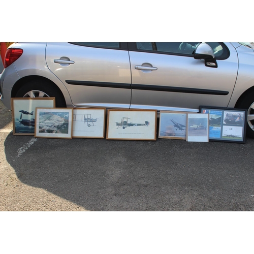 168 - QUANTITY OF AVIATION PICTURES 
54 X 44CM