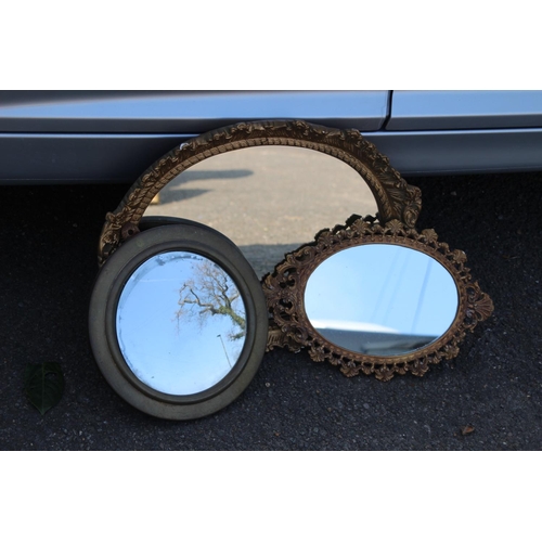 184 - 3 X ORNATE MIRRORS
46 X 36CM