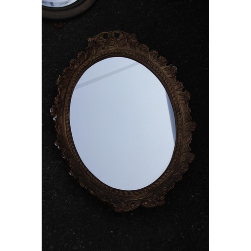 184 - 3 X ORNATE MIRRORS
46 X 36CM