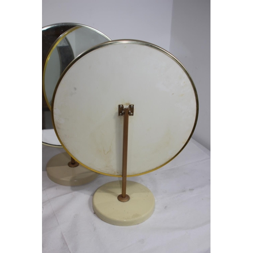 196 - 2 X RETRO DRESSING TABLE MIRRORS
52 X 40CM