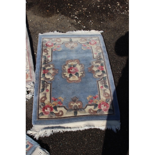 216 - 3 X ORIENTAL RUGS
122 X 62CM