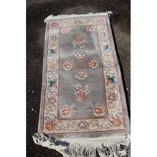 216 - 3 X ORIENTAL RUGS
122 X 62CM