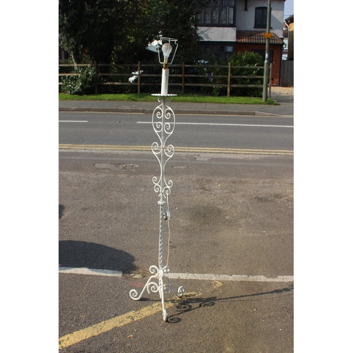 249 - WHITE METAL STANDARD LAMP
170CM