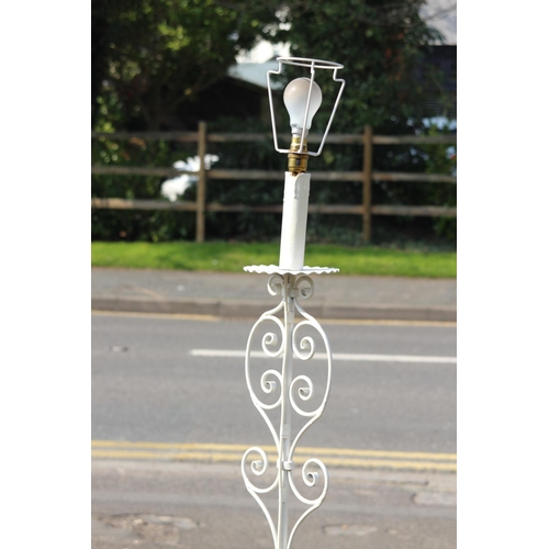 249 - WHITE METAL STANDARD LAMP
170CM