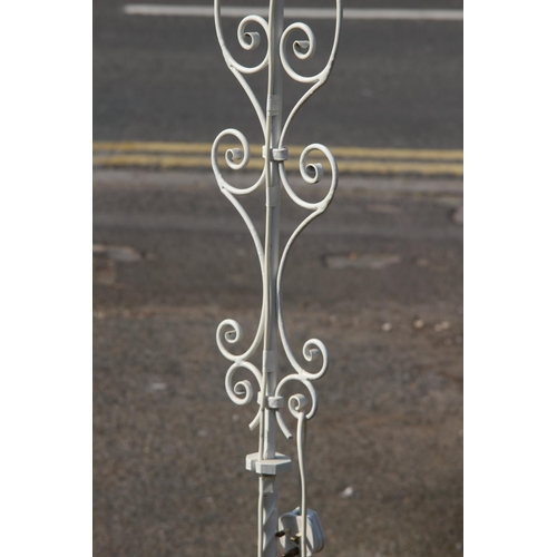 249 - WHITE METAL STANDARD LAMP
170CM