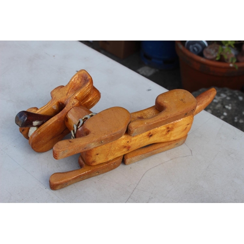 440 - HANDMADE WOODEN DOGS ETC
45CM