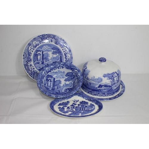 265 - QUANTITY OF BLUE AND WHITE CHINA INCLUDING SPODE 
30CM