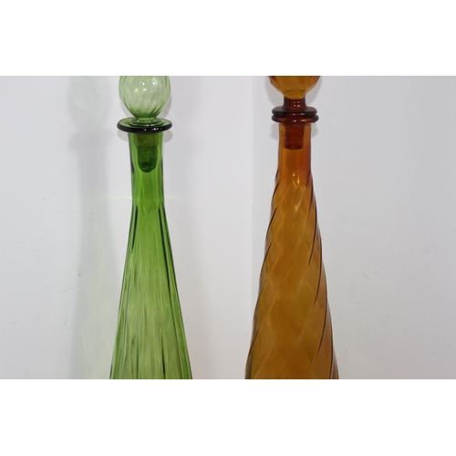 285 - 2 X RETRO LARGE SCENT BOTTLES - ONE A/F ON TIP