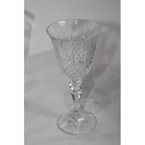 293 - SET OF CRYSTAL WINE GLASSES BOXED