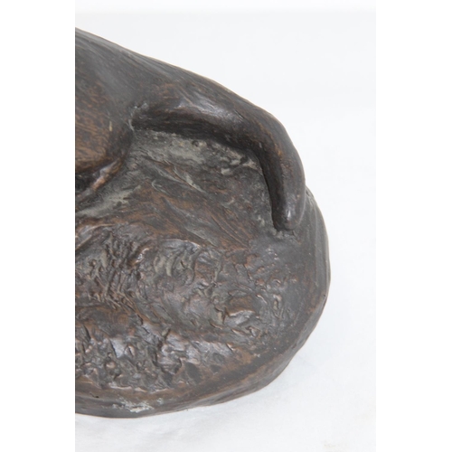 311 - BRONZED FIGURE OF A BEAVER 
18CM