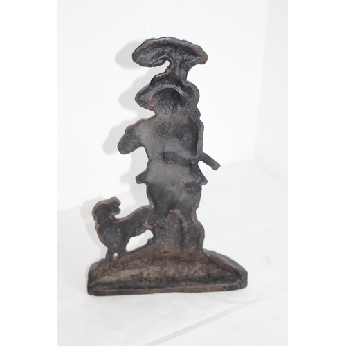 351 - ANTIQUE HEAVY METAL WOODSMAN DOORSTOP
39CM