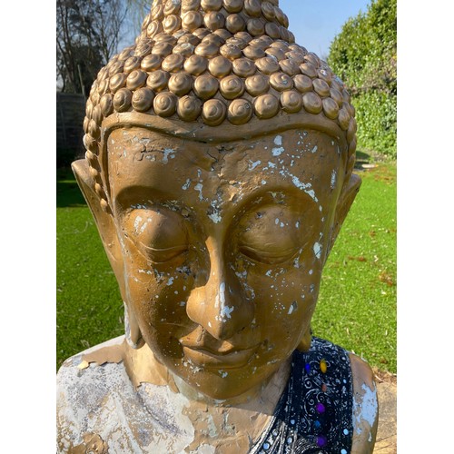 81 - LARGE GARDEN FIBREGLASS DEITY HEAD
127CM