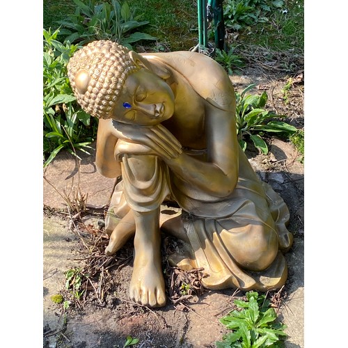 86 - HEAVY RESIN GARDEN DEITY ORNAMENT 
62CM