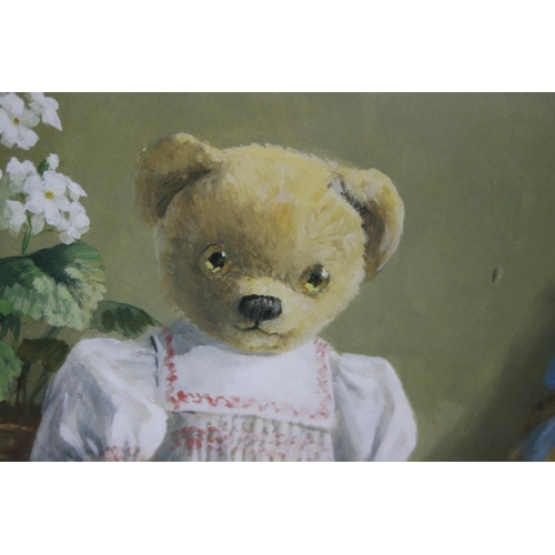 148 - 2 X TEDDY BEAR PICTURES 
66 X 55CM