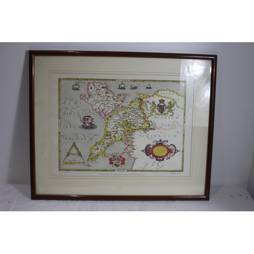 149 - OLD MAP OF NORTH WALES
70 X 56CM