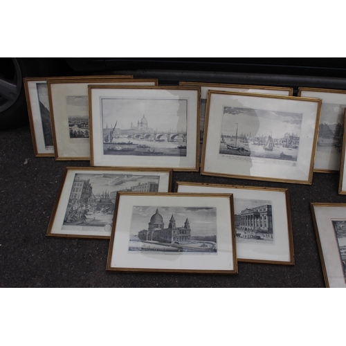 151 - LARGE QUANTITY OF VINTAGE LONDON PRINTS