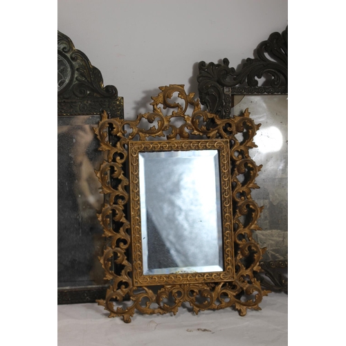 152 - 2 X VINTAGE METAL MIRRORS AND PICTURE
34 X 51CM