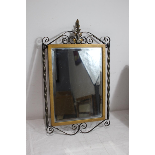 154 - VINTAGE METAL MIRROR
54CM