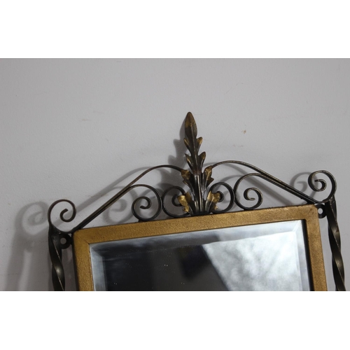 154 - VINTAGE METAL MIRROR
54CM