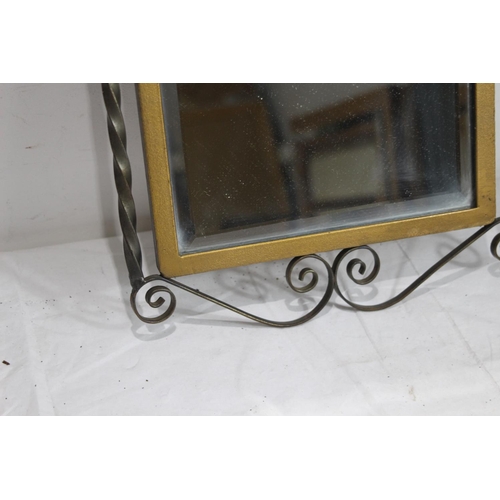 154 - VINTAGE METAL MIRROR
54CM