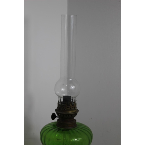 252 - ANTIQUE OIL LAMP 
68CM