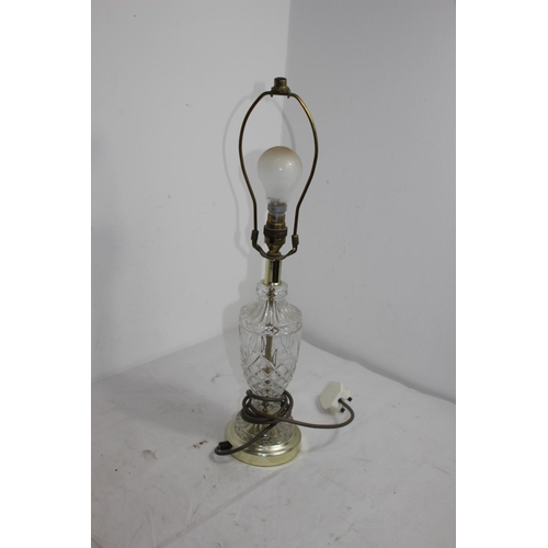 255 - VINTAGE GLASS LAMP
55CM