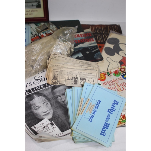 375 - QUANTITY OF EPHEMERA