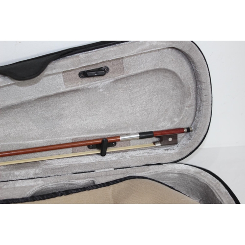 386 - CASED VIOLIN
BACK MEASURES 30CM