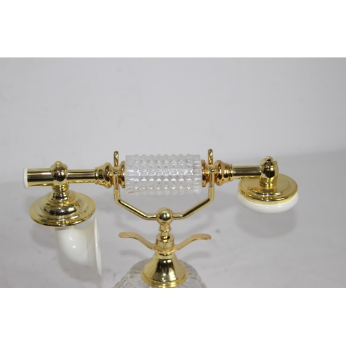 454 - SIECLE 24% CRYSTAL/GLASS TELEPHONE