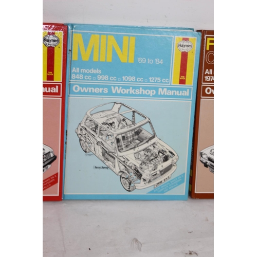 463 - 3 X VINTAGE HAYNES CAR MANUALS