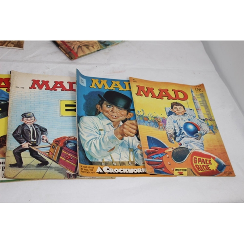 464 - QUANTITY OF VINTAGE MAD MAGAZINES ETC