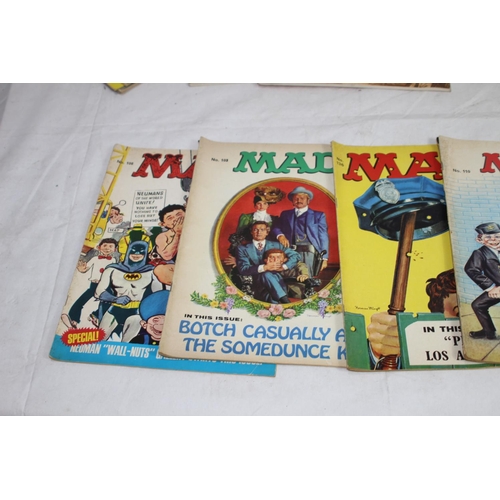 464 - QUANTITY OF VINTAGE MAD MAGAZINES ETC