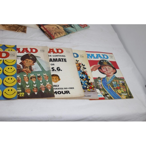 464 - QUANTITY OF VINTAGE MAD MAGAZINES ETC