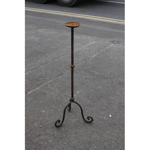 98 - WROUGHT IRON CANDLE HOLDER 
98CM