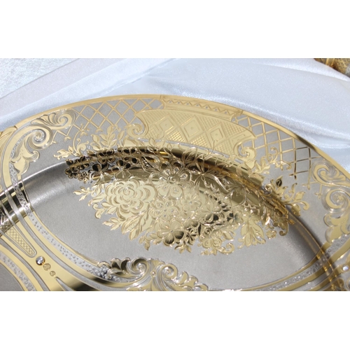 472 - RUSSIAN SET OF TRAY AND GOBLETS
32CM