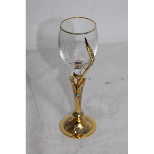 474 - RUSSIAN CANDLE HOLDER AND GOBLETS
23CM