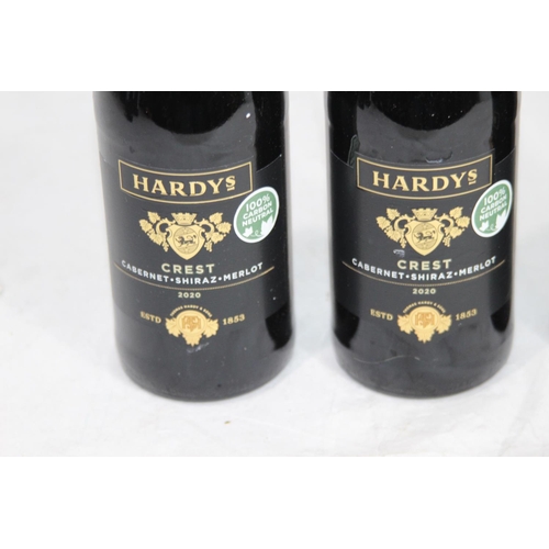 536 - 4 X BOTTLES OF HARDYS WINE