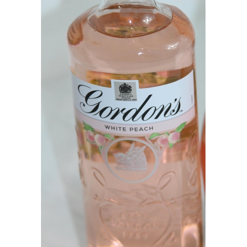 538 - BOTTLE OF GORDONS WHITE PEACH GIN AND BOTTLE OF GIN FIZZ