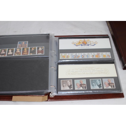 829 - 4 ALBUMS OF Royal Mail PRESENTATION PACKS ETC