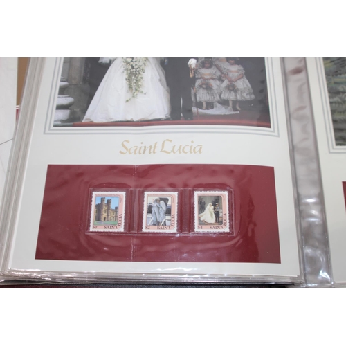 832 - 3 ALBUMS OF THE ROYAL WEDDING 1ST DAY COVERS ETC