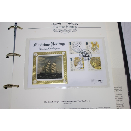 833 - 2 ALBUMS OF MARITIME 1ST DAY COVERS ETC