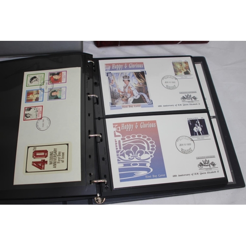 835 - 3 ALBUMS OF ROYAL FAMILY 1ST DAY COVERS ETC