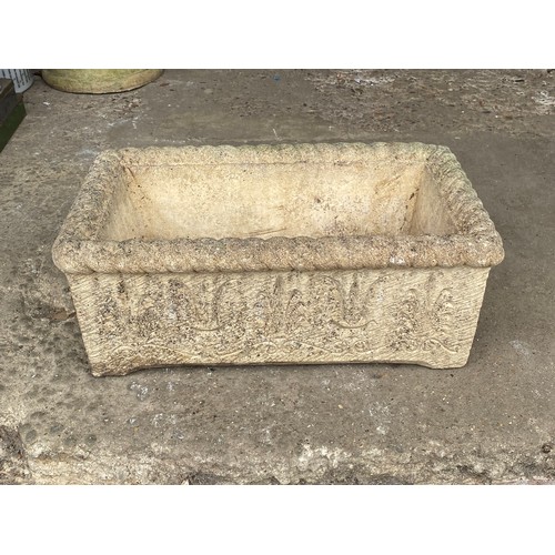 133 - VINTAGE STONE COTSWOLD PLANTER
53CM