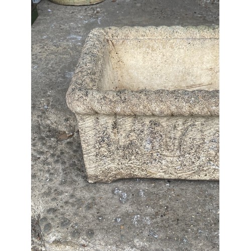 133 - VINTAGE STONE COTSWOLD PLANTER
53CM