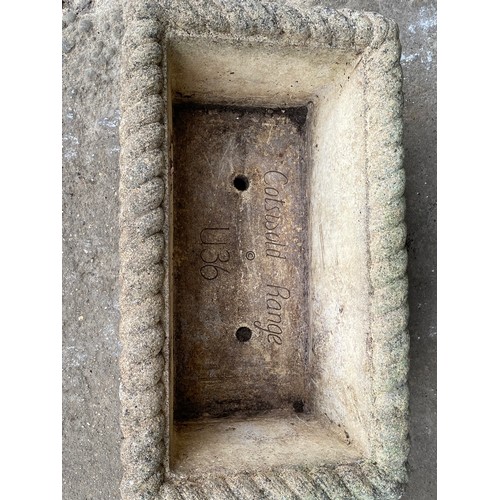 133 - VINTAGE STONE COTSWOLD PLANTER
53CM