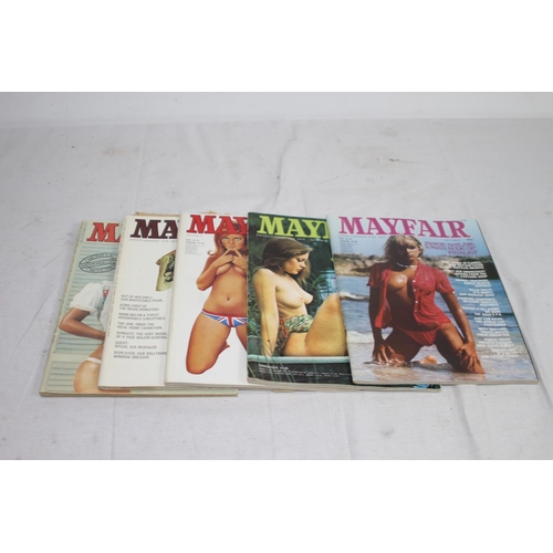 395 - QUANTITY OF VINTAGE MAYFAIR MAGAZINES