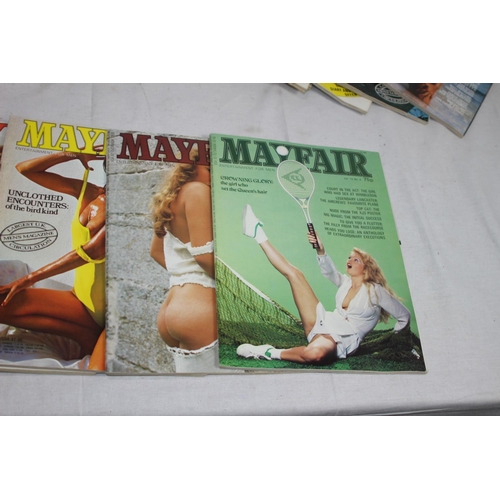 395 - QUANTITY OF VINTAGE MAYFAIR MAGAZINES