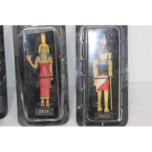 819 - 9 X ANICENT EGYPT MAGIZINE COLLECTABLE EGYPTIAN FIGURES