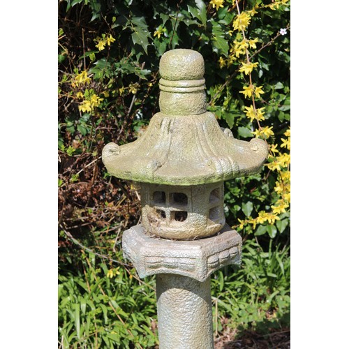 89 - ORIENTAL STONE GARDEN ORNAMENT
120CM