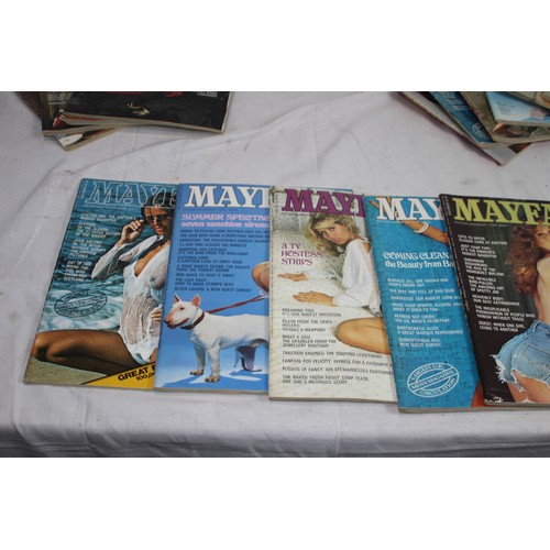 393 - QUANTITY OF VINTAGE MAYFAIR MAGAZINES